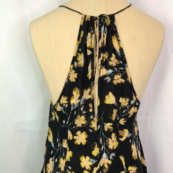 Intimately by Free People Raw Ruffle Floral Tunic Dress in Black Size XS - Picture 9 of 14